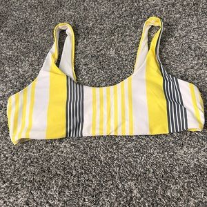 Shein yellow and black bikini top